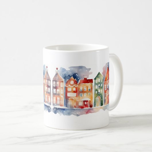 Wintermärchen: Tasse des künstlichen Kaffees mit H (VorderseiteRechts)