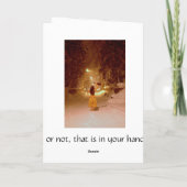 Wintermärchenland, ist es das beste Jahr Karte (Rückseite)