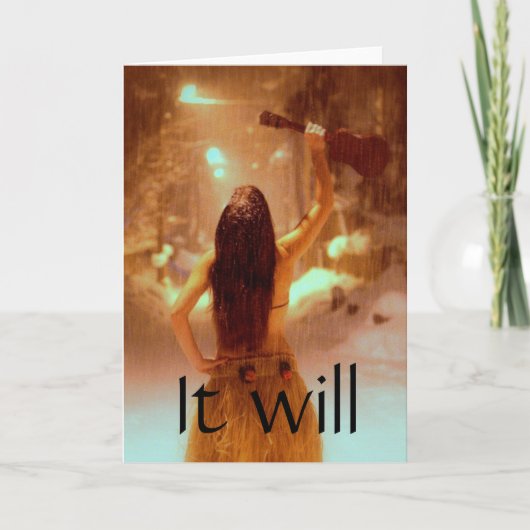 Wintermärchenland, ist es das beste Jahr Karte (Vorderseite)