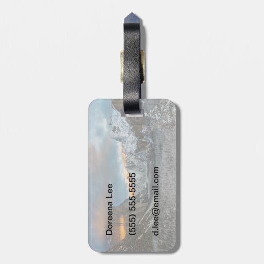 Wintermarke Gepäckanhänger (Rückseite vertikal)