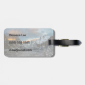 Wintermarke Gepäckanhänger (Rückseite horizontal)