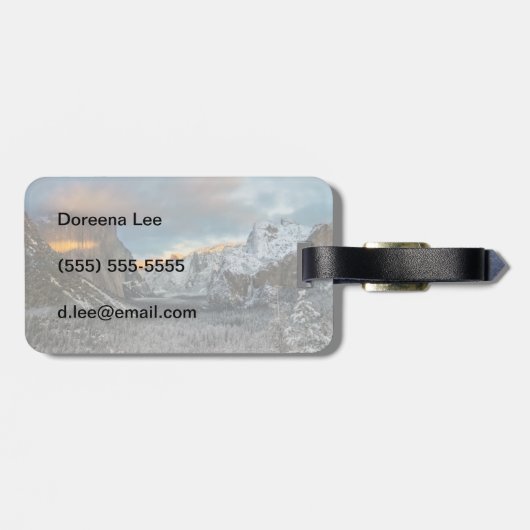 Wintermarke Gepäckanhänger (Rückseite horizontal)