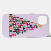 Wintermarkt 04 Weihnachtsbaum Lila Urlaub Case-Mate iPhone Hülle (Rückseite (Horizontal))