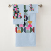 Wintermarkt 10 farbenfroher Weihnachtsbaum Badhandtuch Set (Insitu)