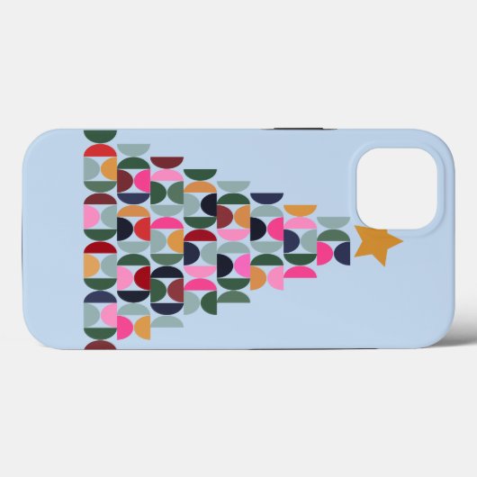 Wintermarkt 10 farbenfroher Weihnachtsbaum Case-Mate iPhone Hülle (Rückseite (Horizontal))