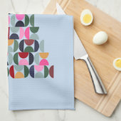 Wintermarkt 10 farbenfroher Weihnachtsbaum Geschirrtuch (Viertel Falte)