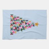 Wintermarkt 10 farbenfroher Weihnachtsbaum Geschirrtuch (Horizontal)