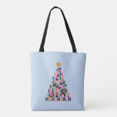 Wintermarkt 10 farbenfroher Weihnachtsbaum Tasche (Rückseite)