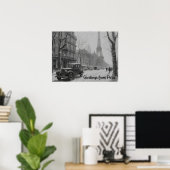 Wintermärsche in Paris Poster (Heimbüro)