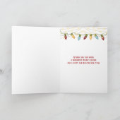 Wintermauer in Schneekugel Feiertagskarte (Innenseite)