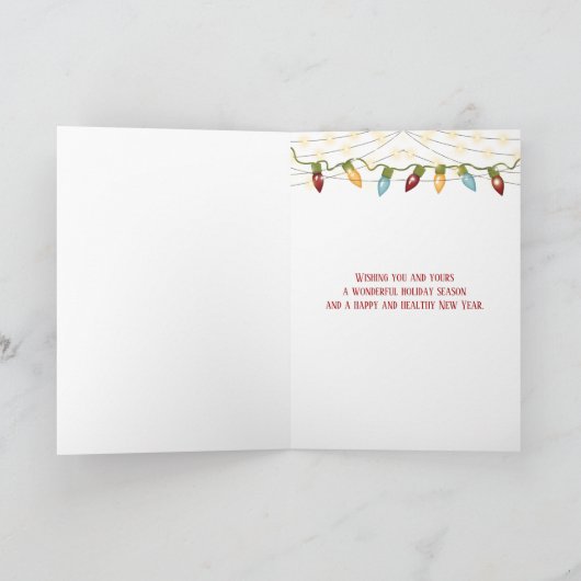 Wintermauer in Schneekugel Feiertagskarte (Innenseite)