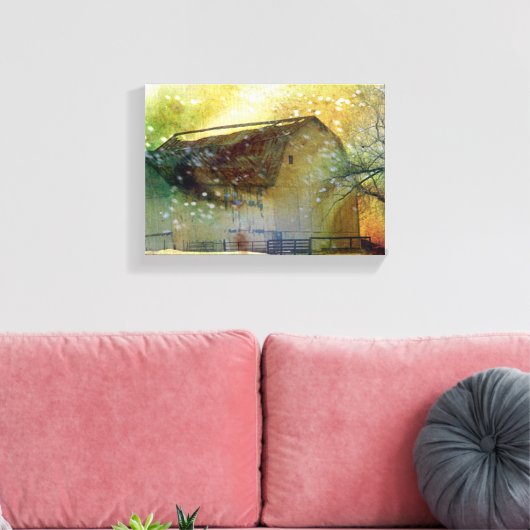 Wintermauer Leinwanddruck (Insitu (Wohnzimmer))