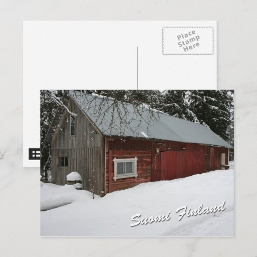 Wintermauer Postkarte (Vorne/Hinten)