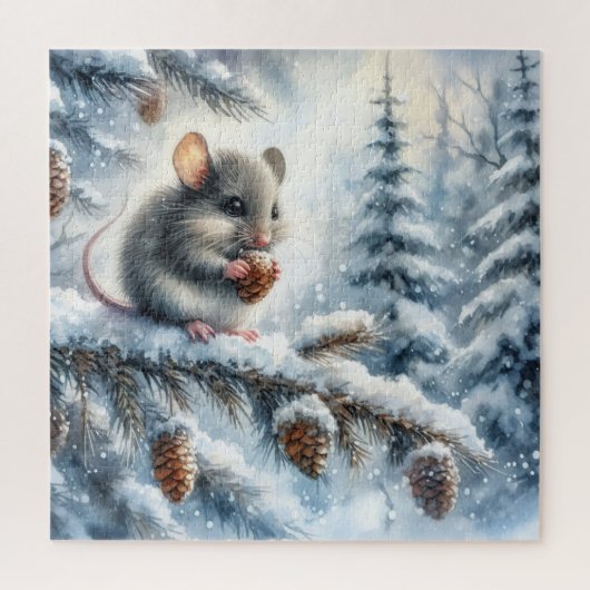 Wintermaus-Rätsel Puzzle (Vertikal)
