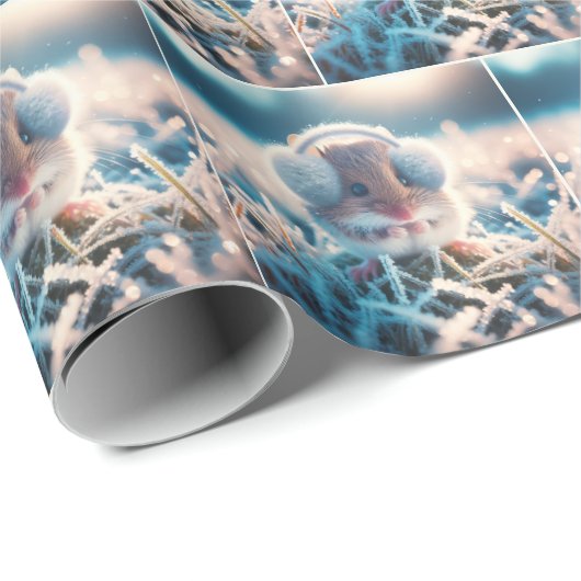 Wintermaus-Verschleißsteiger Geschenkpapier (Rolleneckpunkt)
