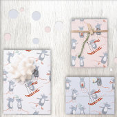 Wintermausurlaub Geschenkpapier Set