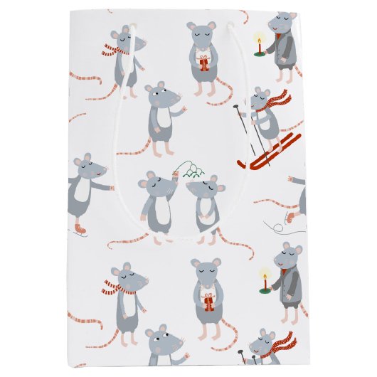 Wintermausurlaub Mittlere Geschenktüte (Vorderseite)
