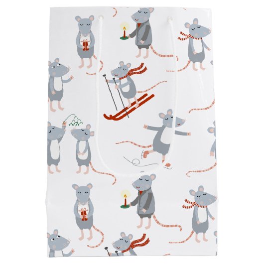 Wintermausurlaub Mittlere Geschenktüte (Rückseite)