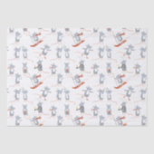 Wintermausurlaub Seidenpapier (Vorderseite)