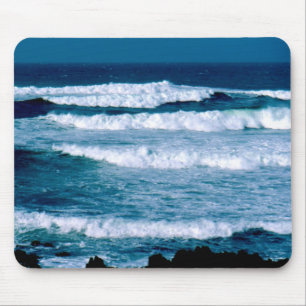 Wintermeer in der Bucht von St. Ouen, Jersey Mousepad