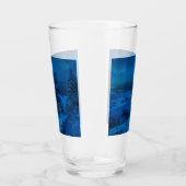 Wintermeerküste im Mondlicht Glas (Links)