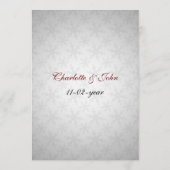 Wintermenü mit roten Schneeflocken Menükarte (Rückseite)