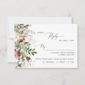 Wintermesse im Evergreen - Winterschnee - UAWG RSVP Karte (Vorderseite)