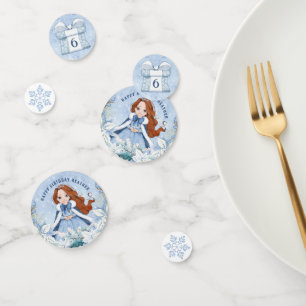 Wintermesse Princess Rotes Haar Konfetti
