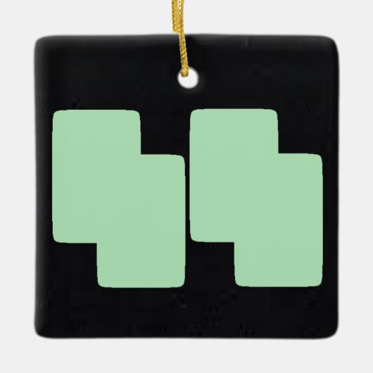 Winterminze 5 | MERRY CHRISTMAS | m3galleryStudio Keramikornament (Vorderseite)