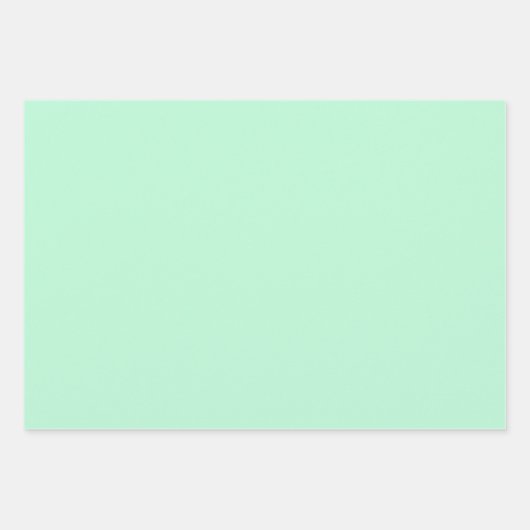 Winterminze, solide Farbe Geschenkpapier Set (Vorderseite 2)