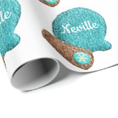 Wintermitten niedliche Schneeflocke Geschenkpapier (Rolleneckpunkt)