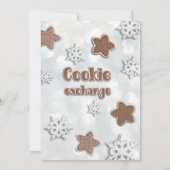 Wintermodernes Party für den Kochaustausch Einladung (Rückseite)