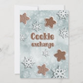 Wintermodernes Party für den Kochaustausch Einladung (Rückseite)