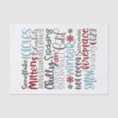 Wintermomente Seidenpapier (Vorderseite)