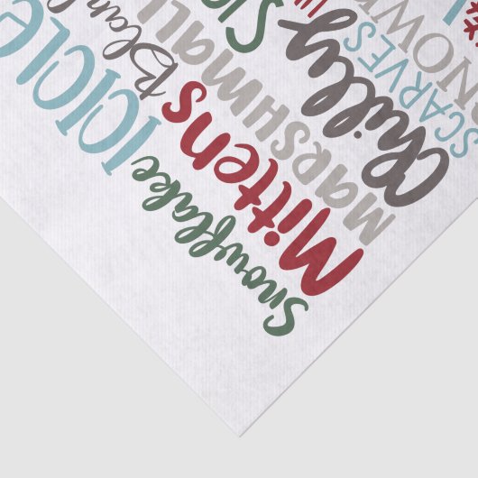 Wintermomente Seidenpapier (Ausschnitt)