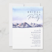 Wintermonate Sunset Bridal Tee Party Einladung (Vorderseite)