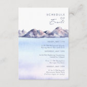 Wintermonate Veranstaltungskarte Begleitkarte (Vorderseite)