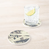 Wintermonatstor Sandstein Untersetzer (Seite)