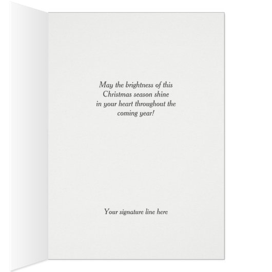Wintermond Christliche Weihnachtskarte (Innen (Rechts))