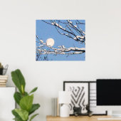 Wintermond Poster (Heimbüro)