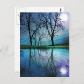 Wintermond, Postkarte (Vorne/Hinten)