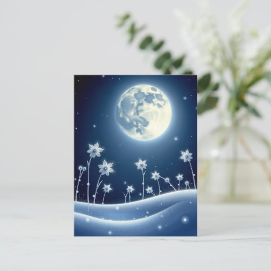 Wintermond, Postüberquerung Postkarte (Stehend Vorderseite)