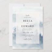 Wintermondhochzeit Einladung (Vorderseite)