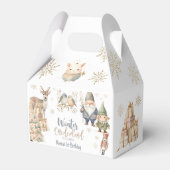 Wintermondländer Glitzer wunderbarer Geburtstag Geschenkschachtel (Rückseite)