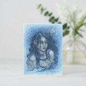 Wintermondpostkarte Postkarte (Stehend Vorderseite)