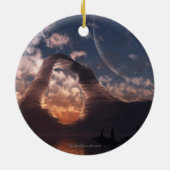 Wintermoon/zirkumpolare Verzierung Keramikornament (Hinten)