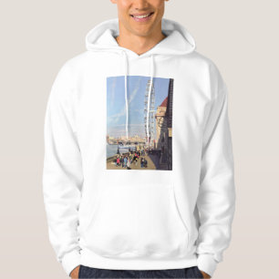 Wintermorgen am London-Auge Hoodie