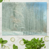 Wintermorgen Geschirrtuch (Gefaltet)