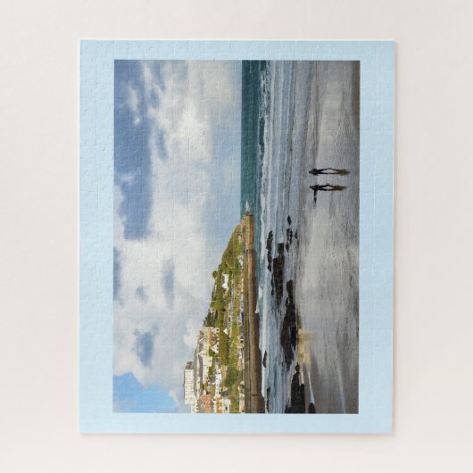 Wintermorgen in Newquay Puzzle (Vertikal)