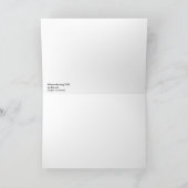 Wintermorgendliche Grußkarte Karte (Innenseite)